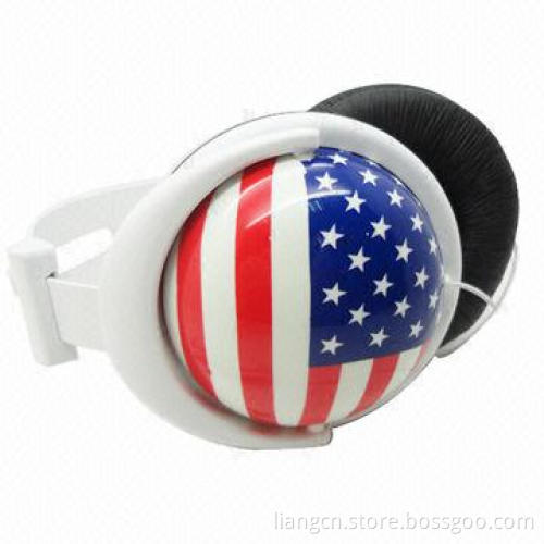 Promotional headphones with customized logo, CE/RoHS marks and factory price